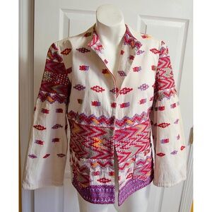 Vintage Huipil Guatemalan Womens Jacket